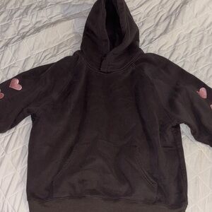 Dandy Worldwide Heart on my Sleeve Dark Grey Hoodie
